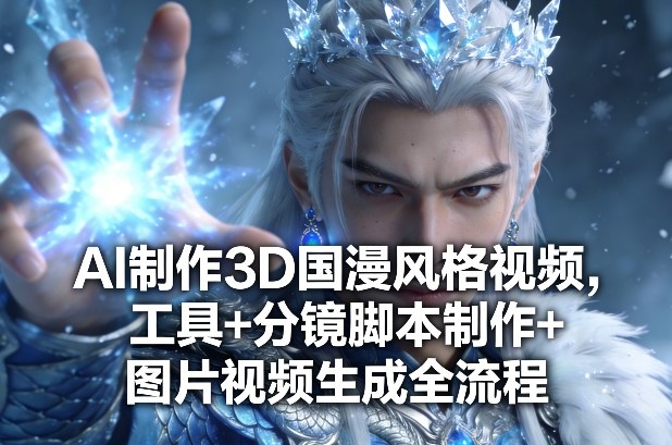 AI制作3D国漫风格视频，工具+分镜脚本制作+图片视频生成全流程-学链网创