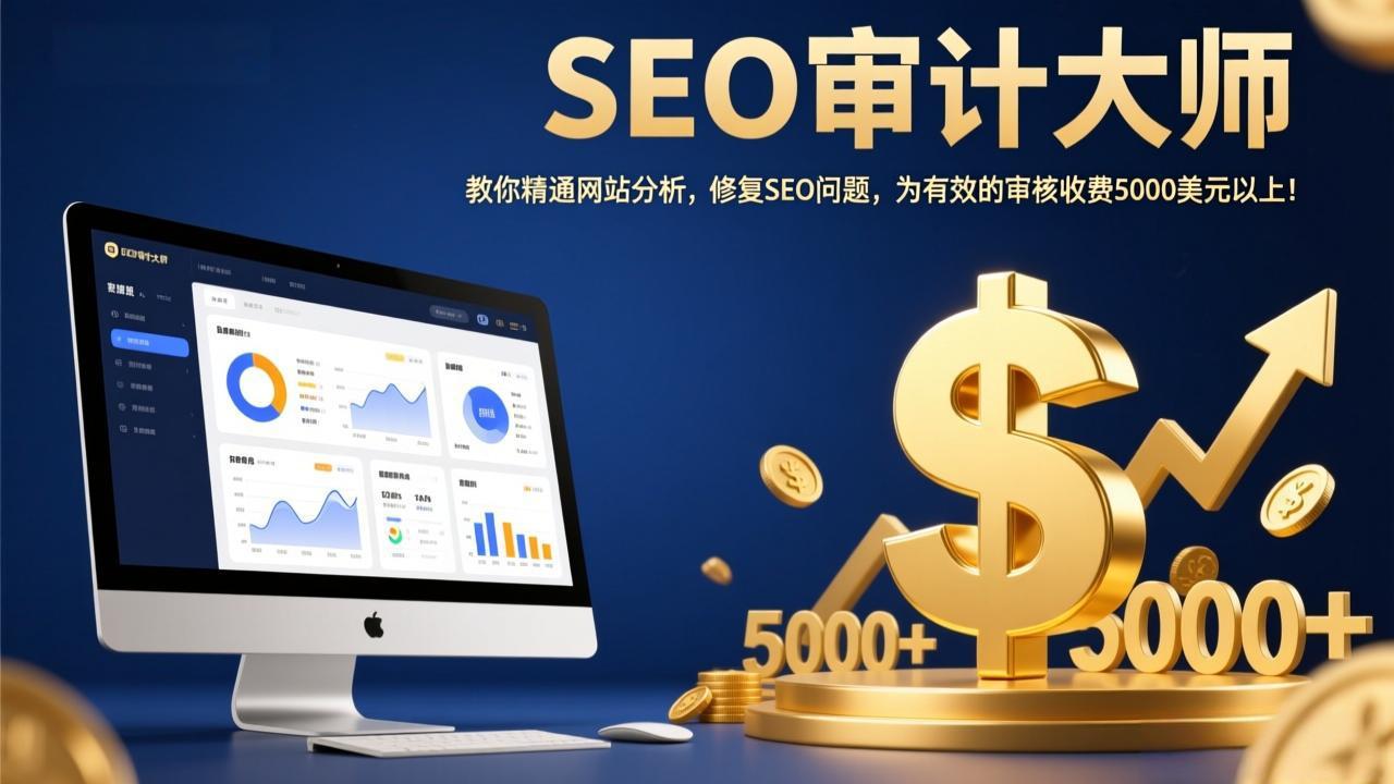 SEO审计大师：教你精通网站分析，修复SEO问题，为有效的审核收费5000美元以上！-学链网创