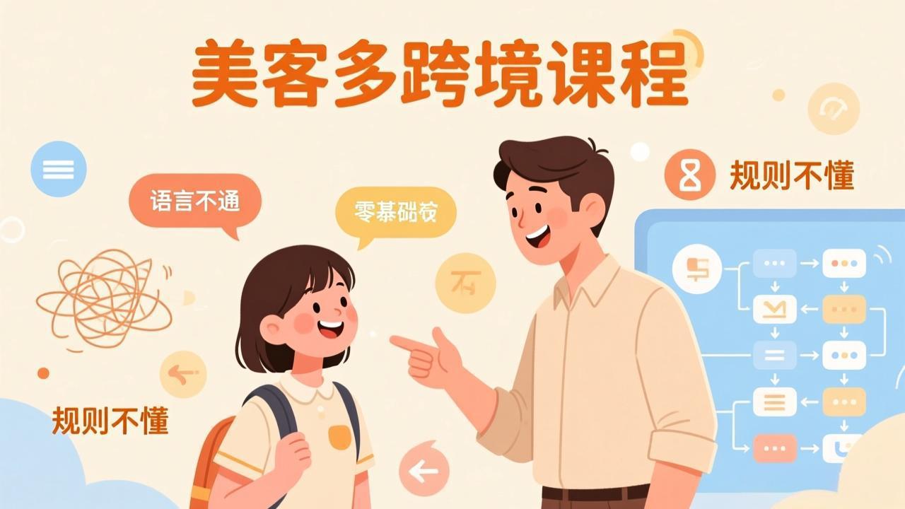 怕语言不通、怕不懂规则？零基础小白也能做的美客多跨境课，手把手带你美客多开店稳赚-学链网创