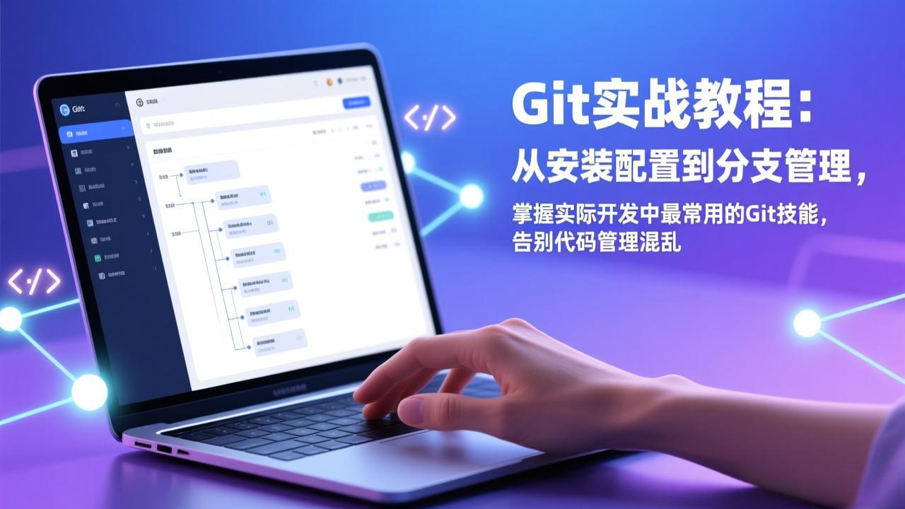 Git实战教程：从安装配置到分支管理，掌握实际开发中最常用的Git技能，告别代码管理混乱-学链网创