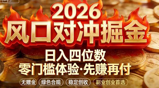 2026美金对冲套利,无赠金对冲策略保驾护航,低门槛易上手实操。单人单日收益2000+-学链网创