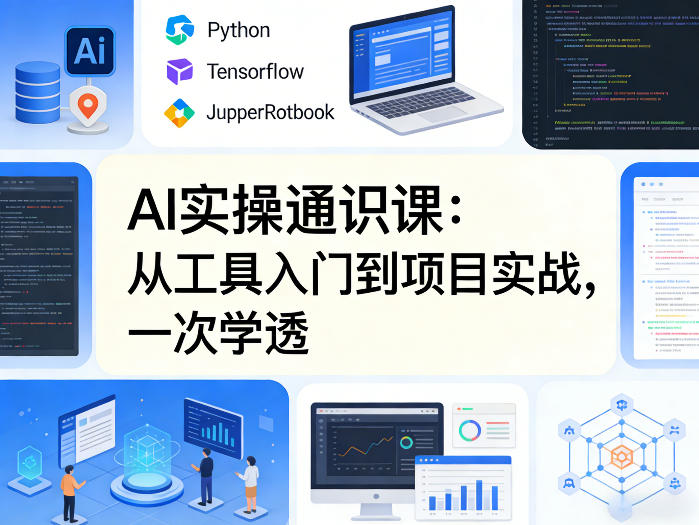 AI实操通识课，从工具入门到项目实战，一次学透-学链网创