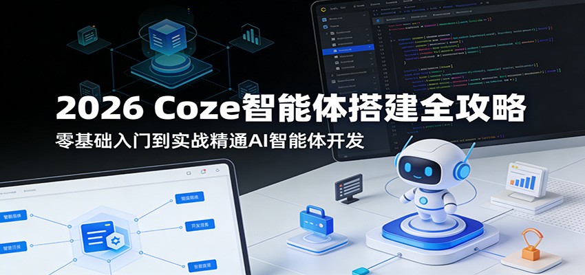 2026 Coze智能体搭建全攻略：零基础入门到实战精通AI智能体开发-学链网创