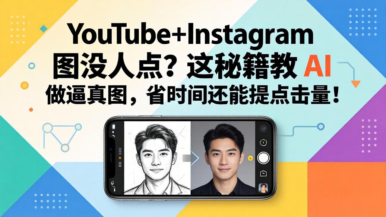 YouTube+Instagram图没人点？这秘籍教 AI 做逼真图，省时间还能提点击量-学链网创