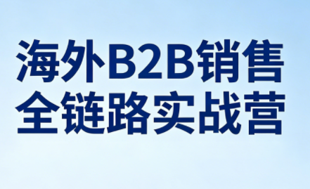 雨哥·海外B2B销售全链路实战营-学链网创