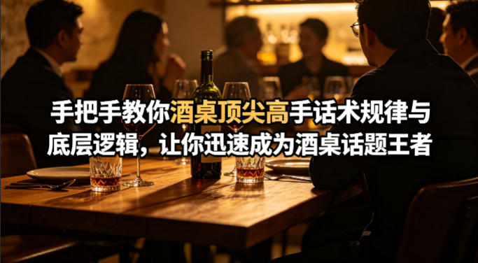 付费文章：手把手教你酒桌顶尖高手话术规律与底层逻辑，让你迅速成为酒桌话题王者(二十年全网独家经验分享)-学链网创