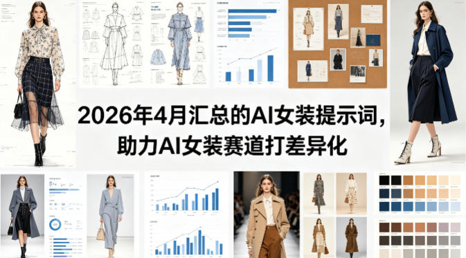 2026年4月汇总的AI女装提示词，助力AI女装赛道打差异化-学链网创