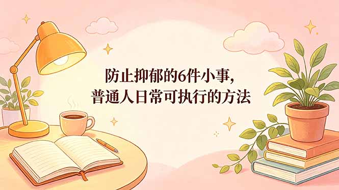 付费文章:防止抑郁的6件小事,普通人日常可执行的方法-学链网创