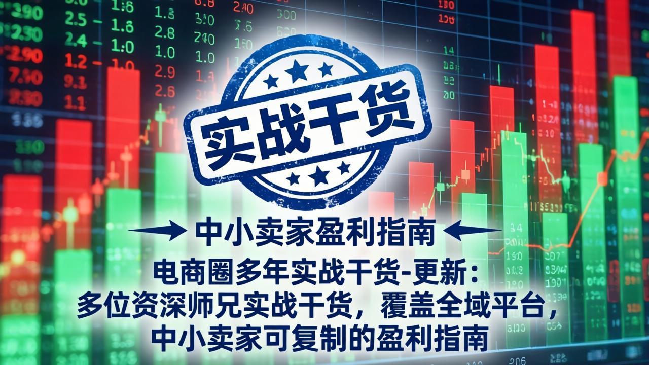 电商圈多年实战干货-更新5月10：多位资深师兄实战干货/覆盖全域平台，中小卖家可复制的盈利指南-学链网创