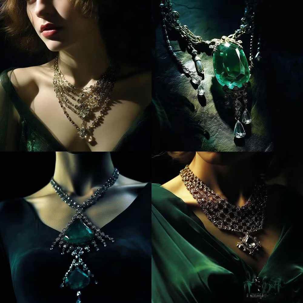 图片[2]-463个Midjourney珠宝摄影提示词：覆盖全品类珠宝，AI设计秒出专业效果-学链网创
