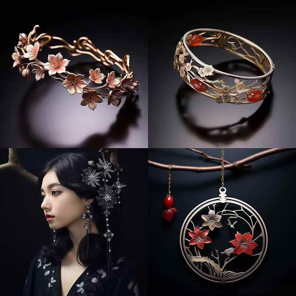 图片[5]-463个Midjourney珠宝摄影提示词：覆盖全品类珠宝，AI设计秒出专业效果-学链网创